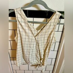 Window pane casual tank